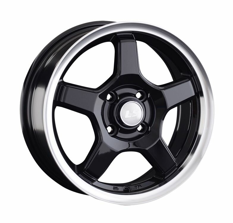 Колесный диск LS LS816 17x7.5" PCD5x114,3 ET45 D73,1 черный глянцевый с проточенным ободом