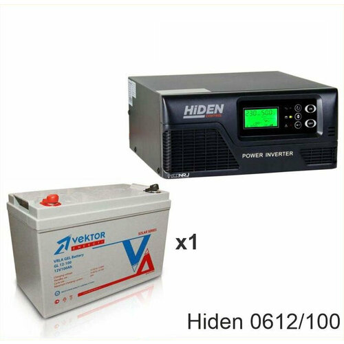 ИБП Hiden Control HPS20-0612 + Vektor GL 12-100 ибп hiden control hps20 0612 vektor gl 12 150