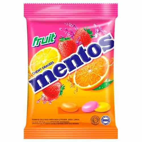 Жевательные конфеты Mentos Fruit, 135 гр