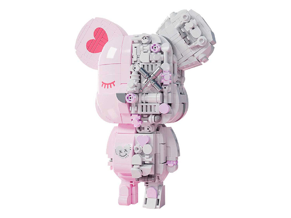 Конструктор JAKI JK6250-2 Конструктор Bearbrick: Pink