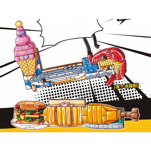 Конструктор Sembo 610019 Конструктор Магниты Еда в ассортименте 299₽