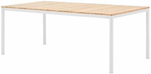 фото Стол обеденный деревянный ReeHouse Armona Белый, натуральный