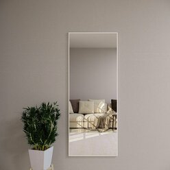 Зеркало настенное в алюминиевой раме Market-house , 160х60 см. Белое