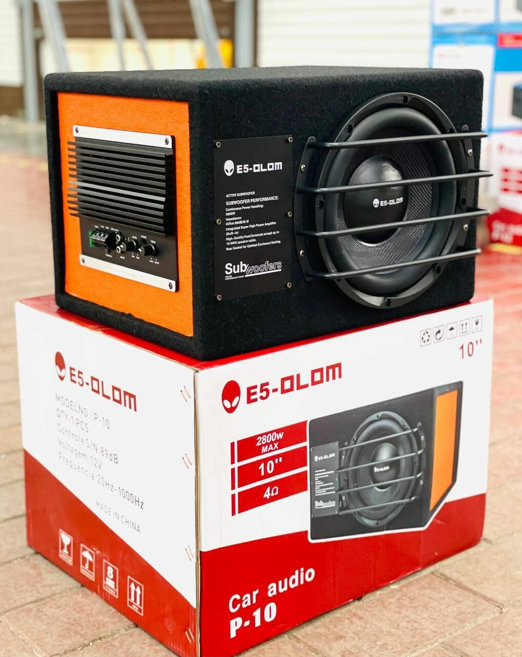 Активный сабвуфер E5 OLOM P10 10 дюймов 2800 W