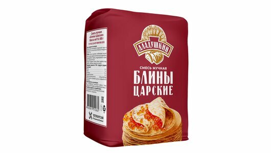 Смесь для выпечки мучная Аладушкин Блины Царские 800г Петербургский МК - фото №10