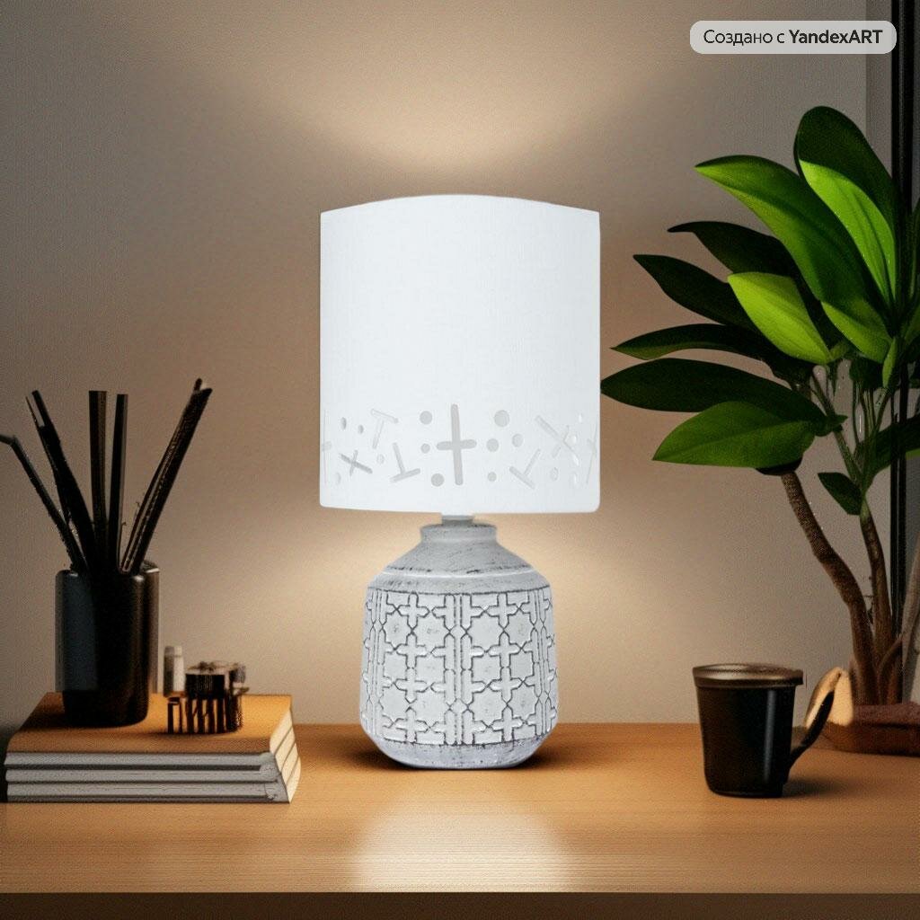 Светильник настольный Arte Lamp BUNDA, A4007LT-1GY, 40W, E14