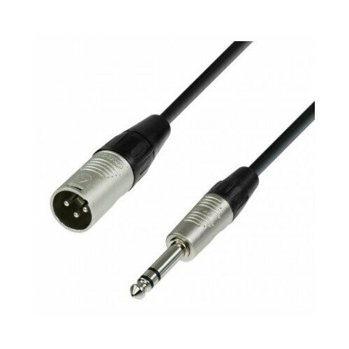 Кабель аудио 1xJack - 1xXLR Adam Hall K4 BMV 1000 10.0m микрофонный аудио кабель adam hall k3 bmv 6 3 мм jack стерео на xlr male