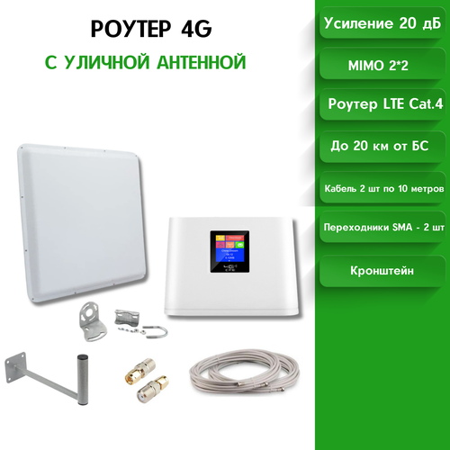 Роутер 4G с уличной антенной - CPE908 11000₽