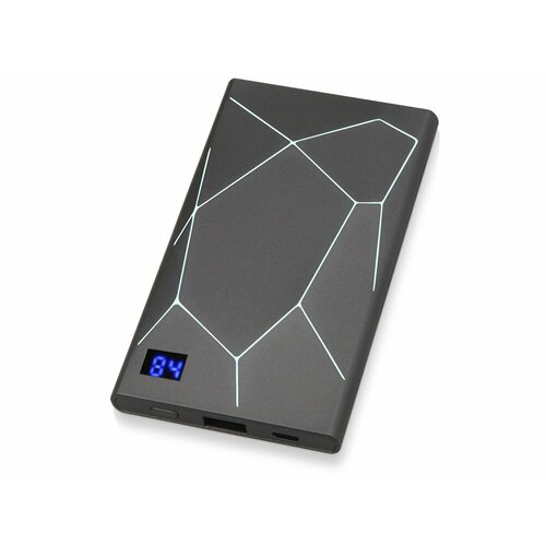 Повербанк Внешний аккумулятор GEO SLIM на 4000 mAh в коробке цвет мокрый асфальт Возвращает энергию 2539₽