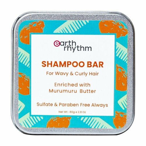 Твердый шампунь для вьющихся волос с маслом мурумуру Earth Rhythm Murumuru Butter Shampoo Bar 1262₽