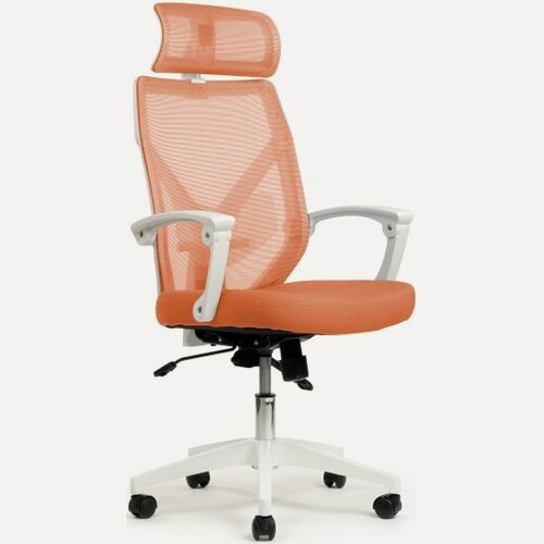 Изображение товара Кресло офисное Riva Chair RIVA DESIGN Oliver RCH W-203AC Белый пластик/Оранжевый