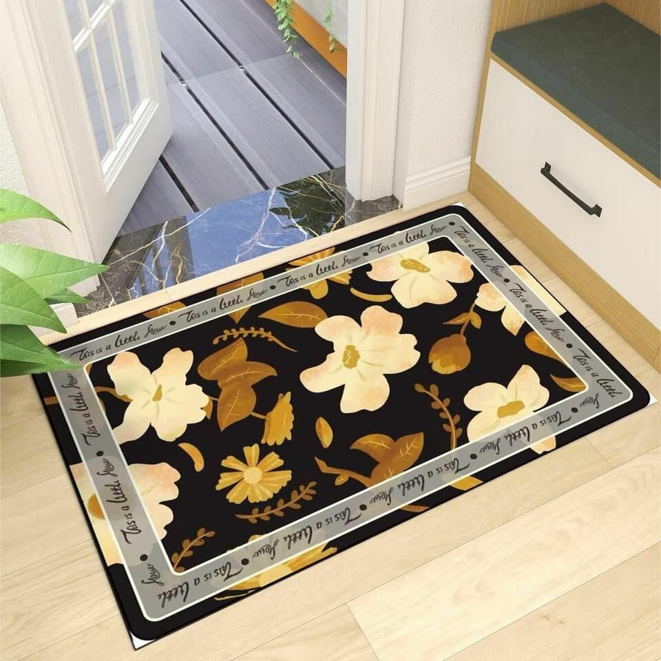 Коврик для ванной противоскользящий полиэстер ПВХ 50x80 см