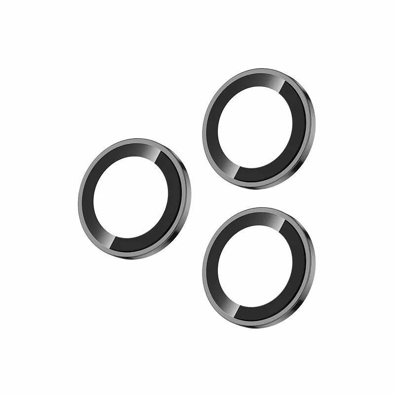 Защитные линзы для камеры iPhone 16 Pro/Pro Max ( black), 3 штуки в уп — фото 1