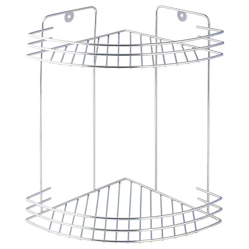 Полка для душа Delphinium Стил угловая 2 яруса цвет хром