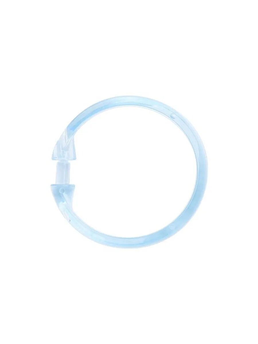 Кольца для штор в ванную Verran Lokee голубой пластик 12шт