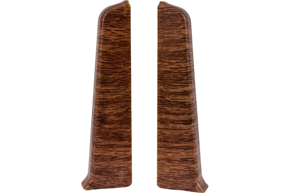 Торцевые заглушки для плинтуса DECONIKA (85 мм 291 Орех 2 шт.) Д-П85-Тп-Ф1 291 ОРХ