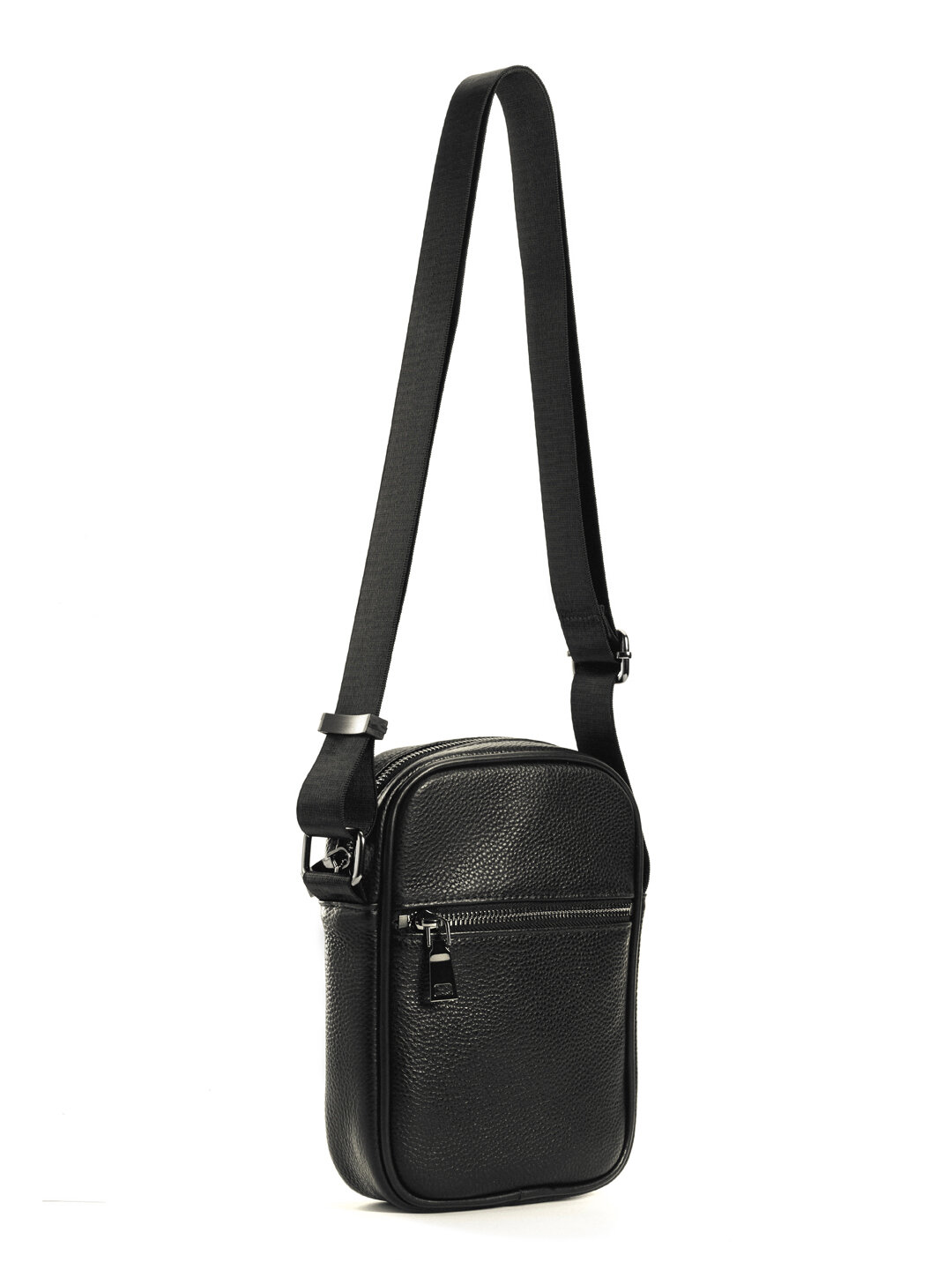 Сумка кросс-боди  минимал, фактура матовая, чeрный — фото 1