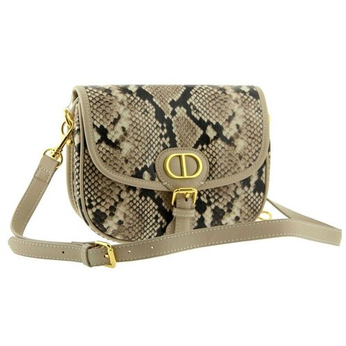 Сумочка кожаная с клапаном рептилия LMR 2192-2j