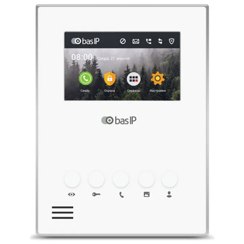 Видеодомофон BAS-IP AU-04LA White