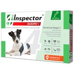 INSPECTOR QUADRO C капли для собак весом от 4 до 10 кг против внутренних и внешних паразитов (1 пипетка) - изображение