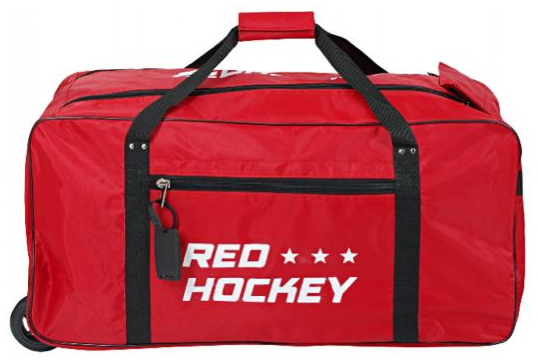 Баул хоккейный на колесах RED HOCKEY р.M (красно-черный)