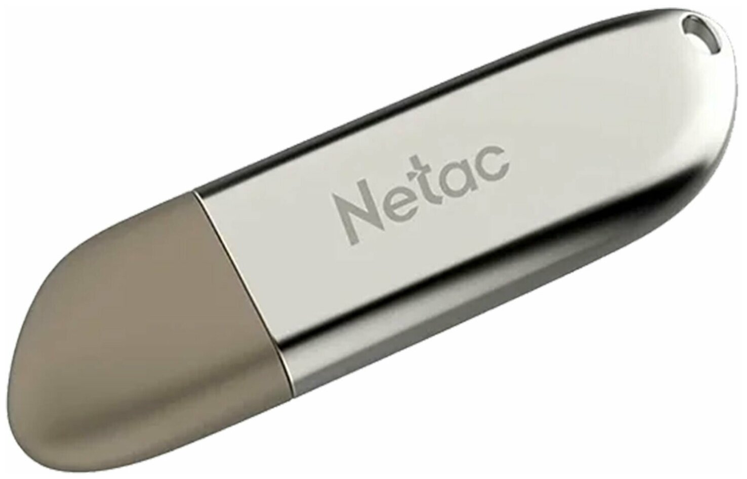 Флеш-диск 64 GB NETAC U352, USB 2.0, металлический корпус, серебристый, NT03U352N-064G-20PN