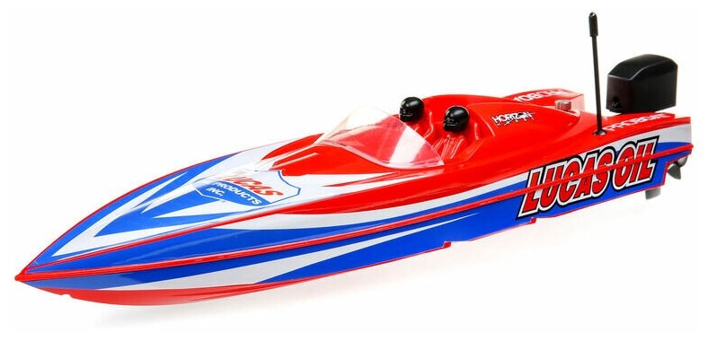 Радиоуправляемый катер ProBoat Lucas Oil 17" Power Boat Racer Deep-V RTR (красный)