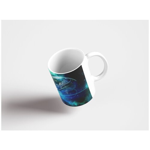фото Кружка "вселенная, пространство, космонавтика 320 мл. белая lotsprints