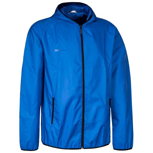 Куртка 2K Sport, средней длины, силуэт свободный, карманы, несъемный капюшон, ветрозащитная, водонепроницаемая, размер XL, синий