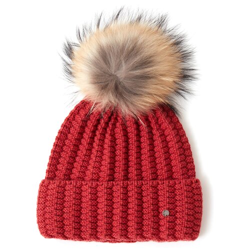 фото Шапка женская finn flare, цвет: красно-коричневый a20-12135_340, размер: 56