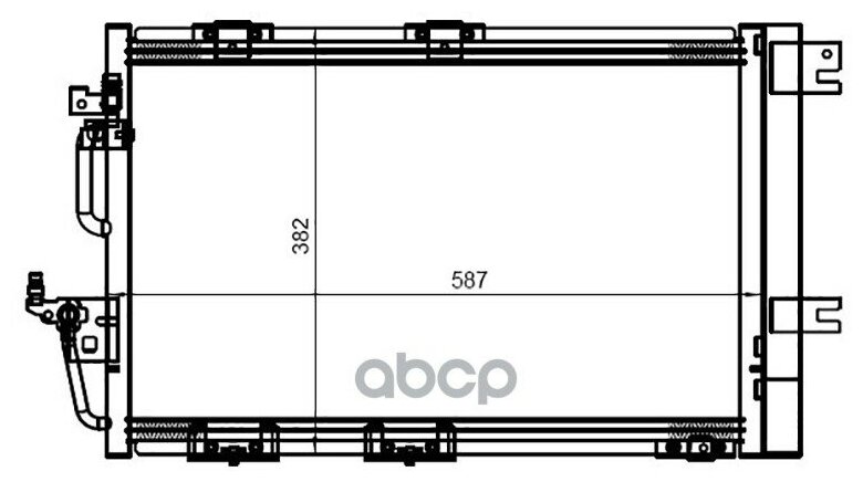 Радиатор Кондиционера Opel Astra H 05-/Zafira B 05- Sat арт. ST-OP49-394-C0