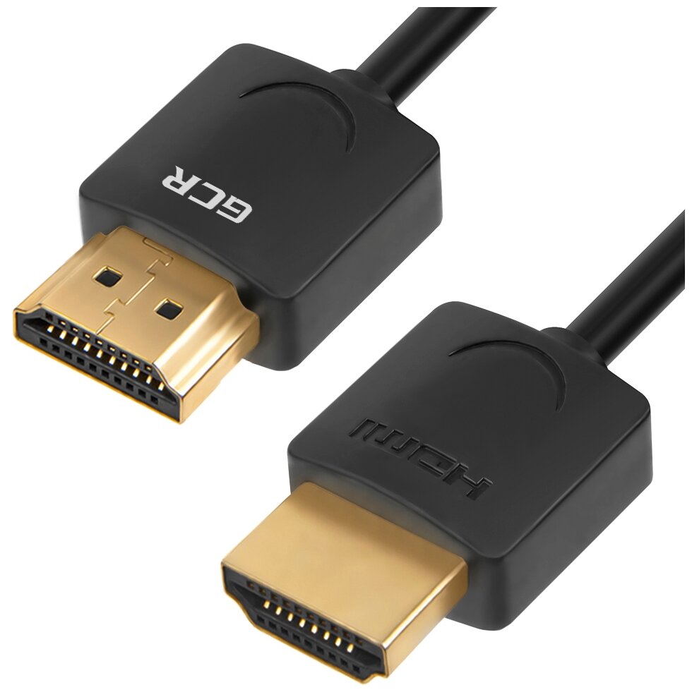 Кабель HDMI GCR -51594 Slim, черный, 1 м