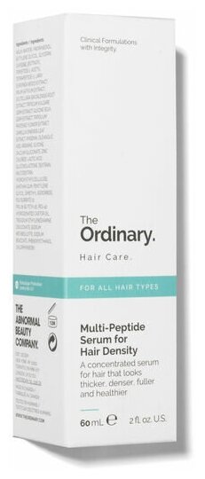 The Ordinary Мультипептидная сыворотка для густоты волос Multi-Peptide Serum for Hair Density, 150 г, 60 мл, бутылка