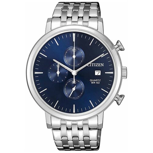 Наручные часы CITIZEN Quartz AN3610-55L, синий, серебряный