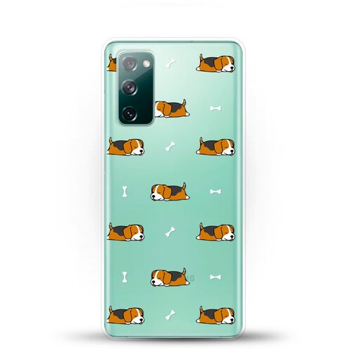 фото Силиконовый чехол бигли спят на samsung galaxy s20fe (fan edition) andy & paul