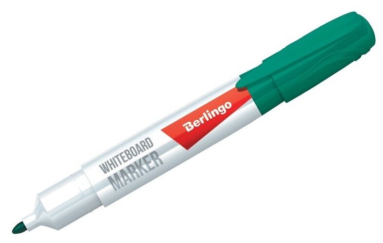 Маркер для белых досок Berlingo "Uniline WB200", зеленый, пулевидный, 2 мм (PM6211)