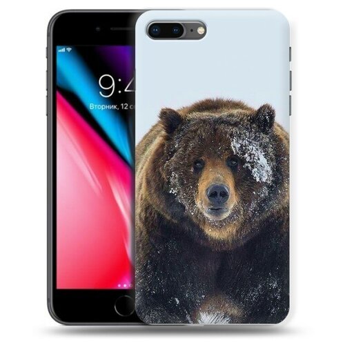 Дизайнерский силиконовый чехол для Iphone 7 Plus / 8 Plus Медведь дизайнерский силиконовый чехол для iphone 7 plus 8 plus металл