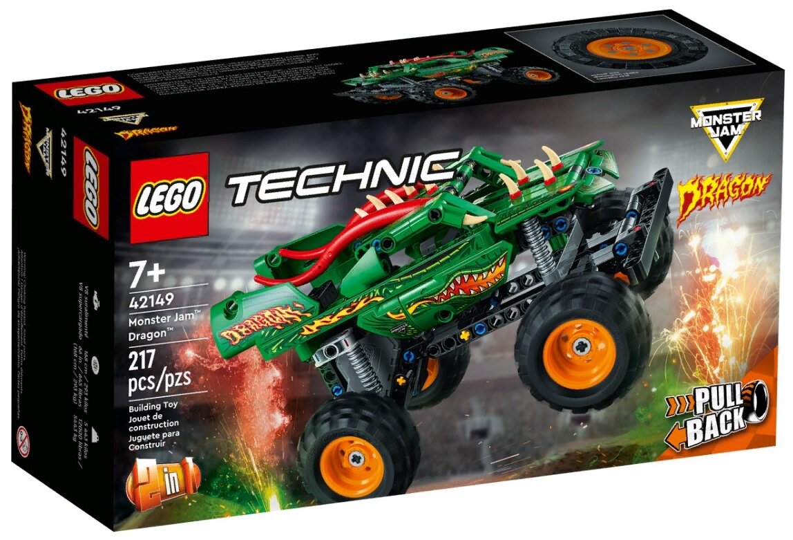 Конструктор LEGO Technic 42149 Monster Jam Дракон, 217 дет.