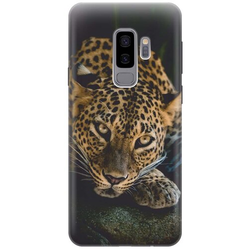 фото Gosso ультратонкий силиконовый чехол-накладка для samsung galaxy s9 plus с принтом "загадочный леопард"