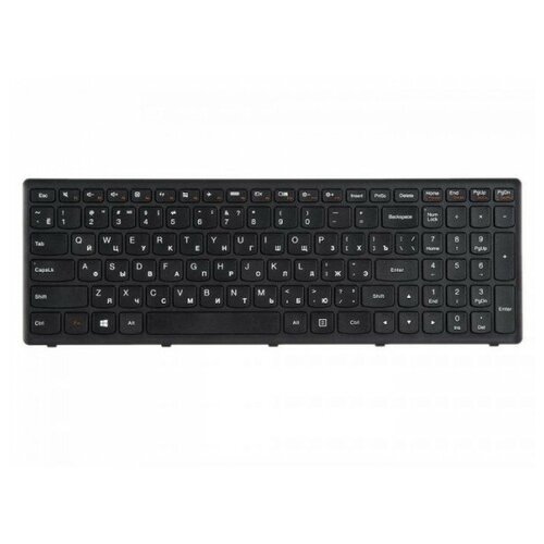 Клавиатура для ноутбука Lenovo IdeaPad Flex 15 G500S G505A G505G G505S S500 S510 Z510 Чёрная с рамкой гор Enter 130000₽