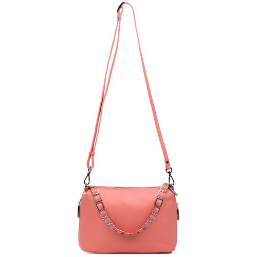 Сумка  кросс-боди Palio, натуральная кожа, коралловый