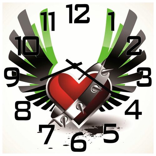 фото Svs настенные часы svs 3002776 хард сердце