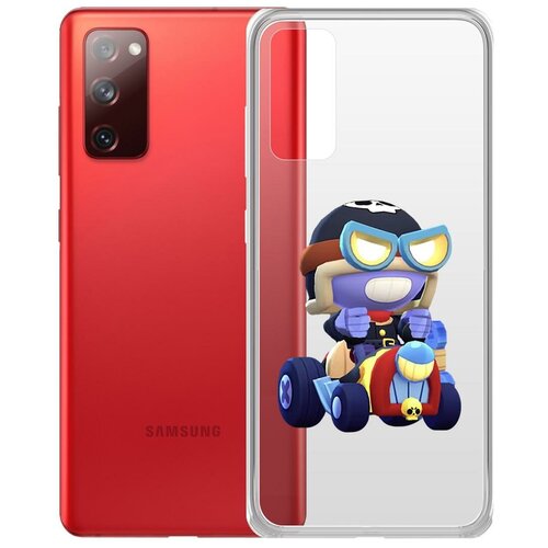 фото Чехол-накладка clear case brawl stars-безумный карл для samsung galaxy s20 (g980) krutoff group