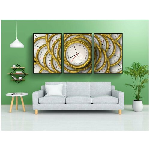 фото Набор модулных постеров для интерьера "часы, время, минута" 60x90 см. в тубусе, без рамки lotsprints