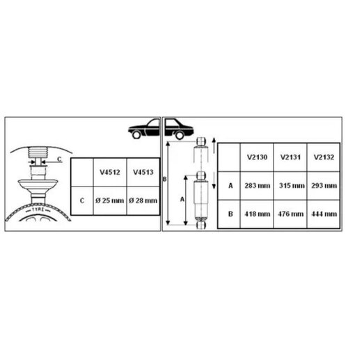 фото Monroe v2131 v2131_амортизатор задний газовый\ citroen jumper, fiat ducato, peugeot boxer 06