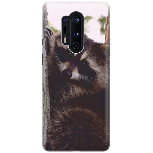 фото Ультратонкий силиконовый чехол-накладка для oneplus 8 pro с принтом "енотик" gosso