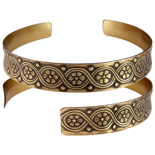 фото Sbormag браслет вогнутый «цветы и зерна»