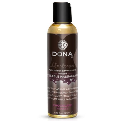 DONA By Jo Вкусовое массажное масло Kissable Massage Oil Chocolate Mousse (110 мл), dona-40537