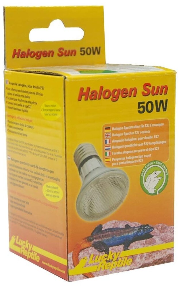LUCKY REPTILE Лампа галогенная "Halogen Sun Spot 50Вт, E27" (Германия) - фото №6