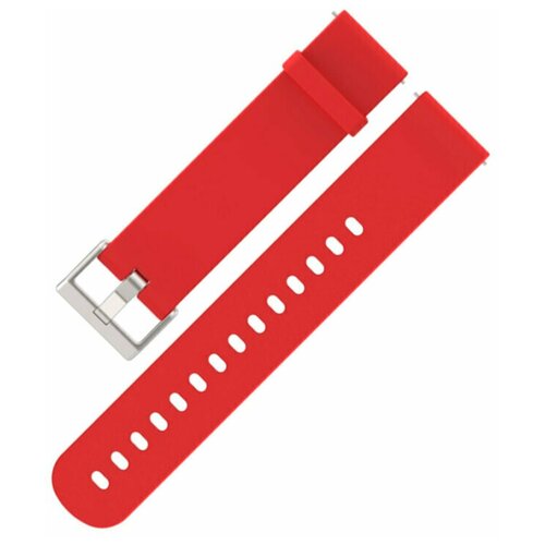 Силиконовый ремешок с металлической застежкой Mijobs для смарт-часов Garmin ширина 20 мм, (белый)